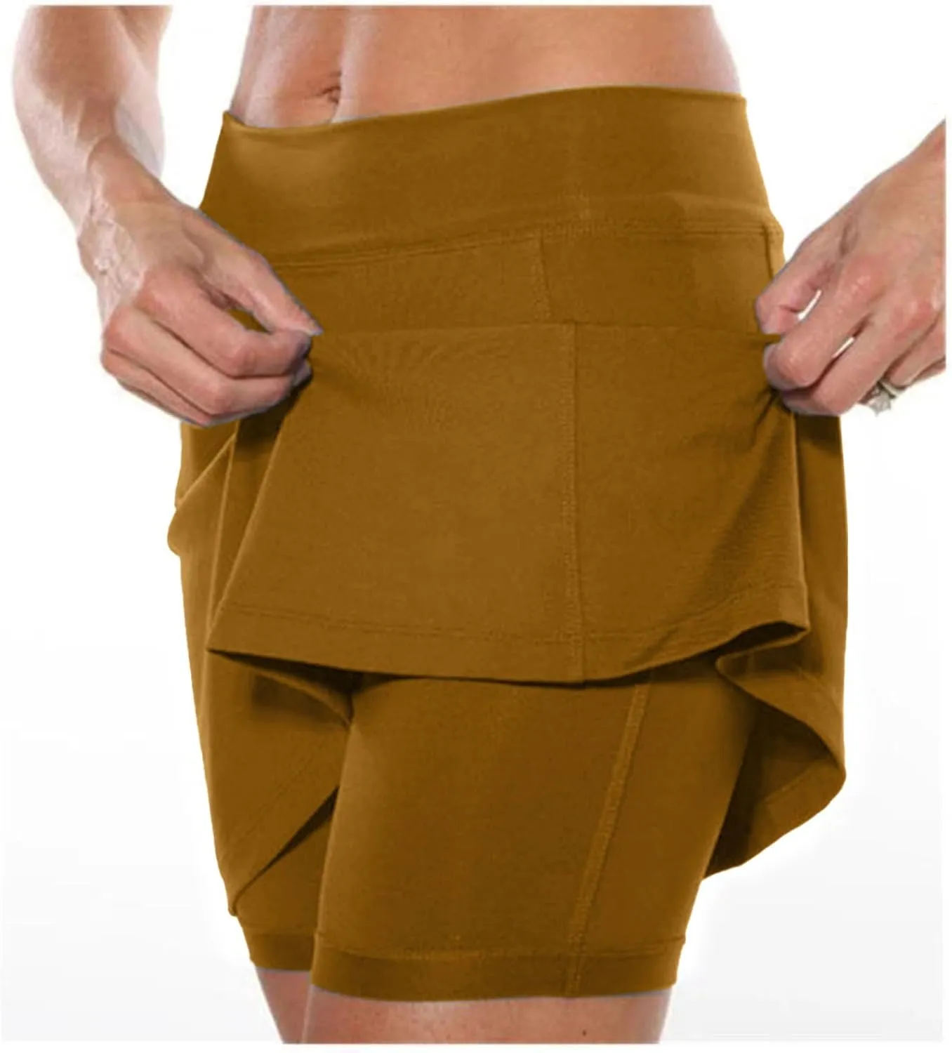 2025 Womens Skorts High Waist Sports Shorts Tennis Mini Skirts Skorts Causal Trendy Short Plus Size Summer Gym Clothes