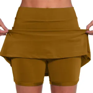 2025 Womens Skorts High Waist Sports Shorts Tennis Mini Skirts Skorts Causal Trendy Short Plus Size Summer Gym Clothes