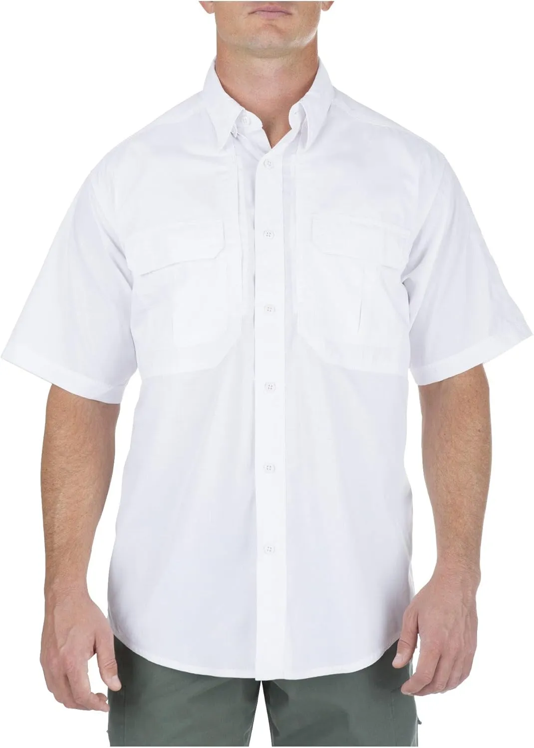 5.11 Tactical Mens Button Down Short Sleeve Shirt with Pockets, Taclite Pro, Style 71175ABR