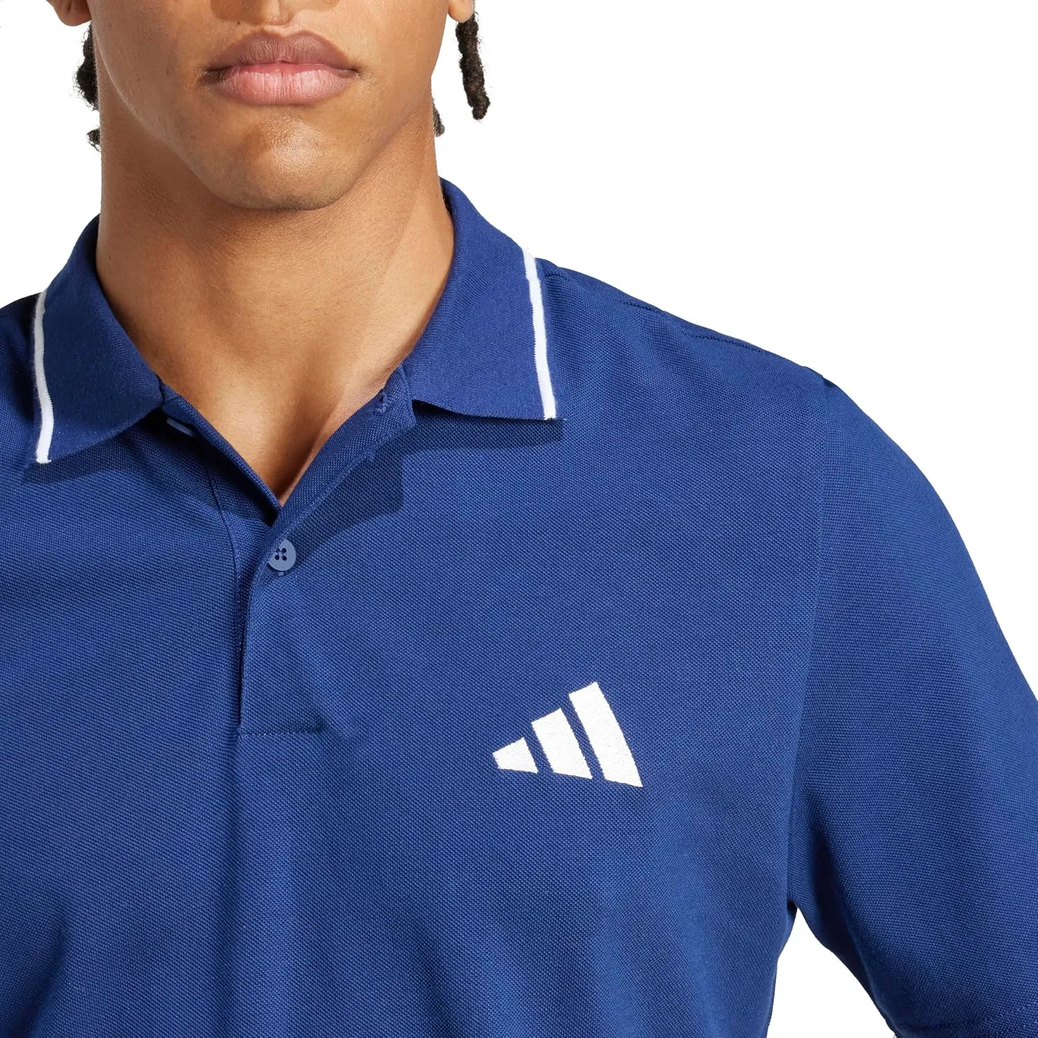 adidas Men's Essentials Small Logo Pique Polo Shirt