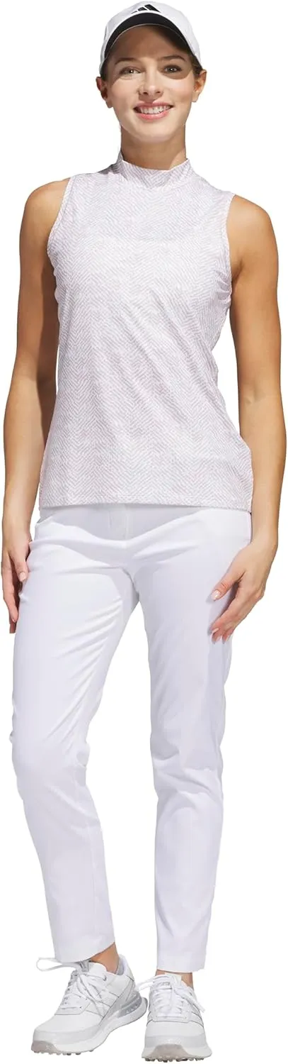 adidas Women's Ultimate365 Mock Neck Sleeveless Polo Shirt