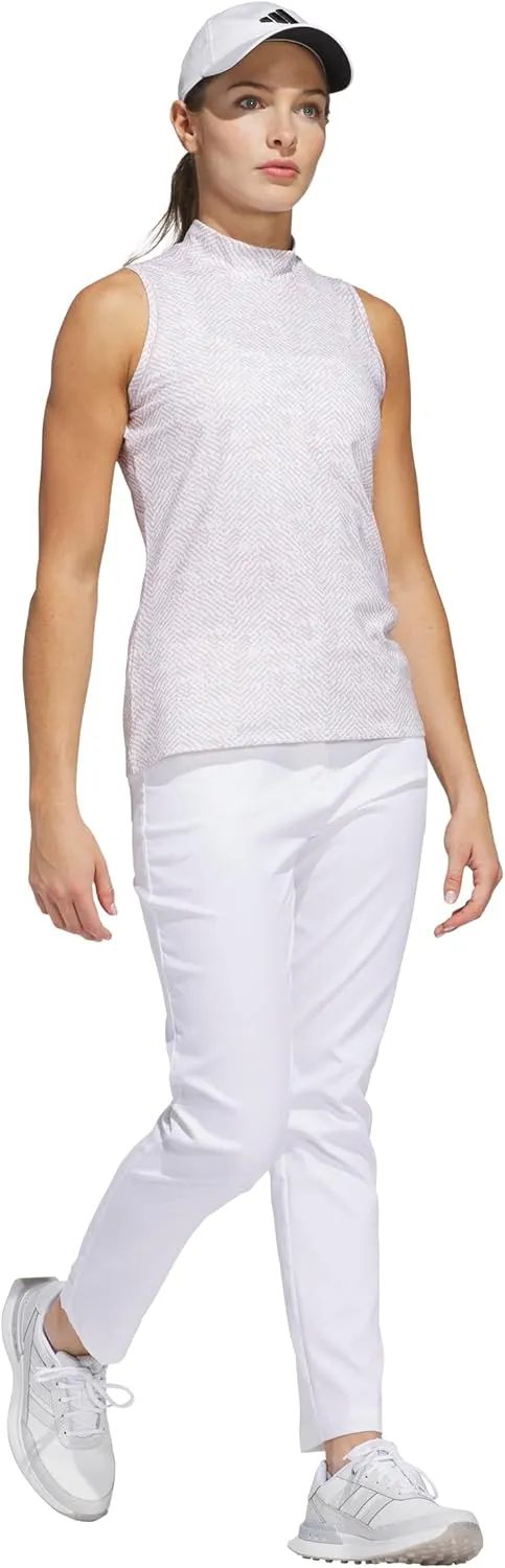 adidas Women's Ultimate365 Mock Neck Sleeveless Polo Shirt