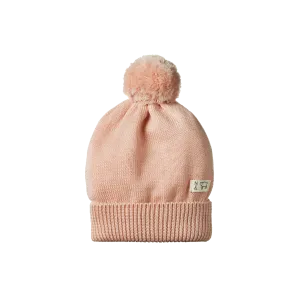 Alpine Pom Pom Beanie - Rose Dust