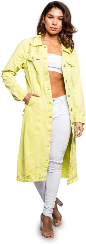 American Bazi Women's Destroyed Denim Jacket
