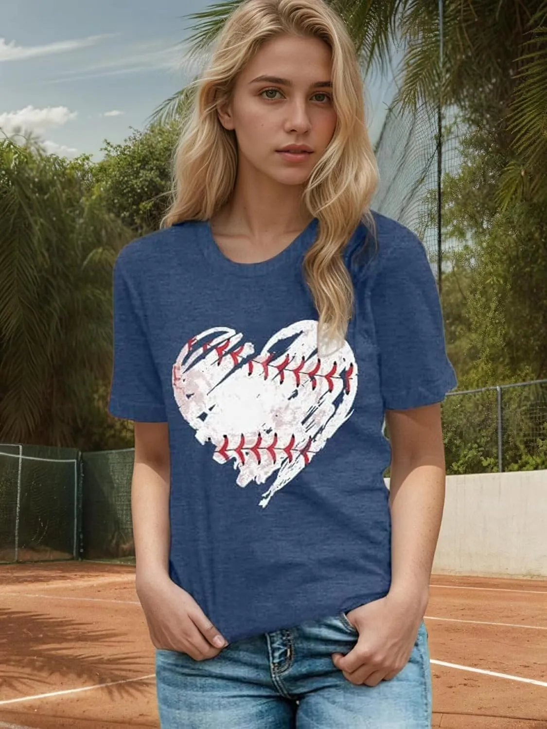 Baseball T Shirts for Women Baseball Mom Tshirt Softball Graphic Tee Tops Game Day Gifts Casual Short Sleeve Tops