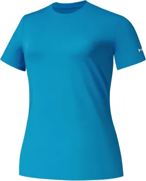 BASSDASH Womens UPF 50  Crew Neck Short Sleeve T-Shirt Cooling Performance Sun Protection Tee for Fishing Hiking Casual