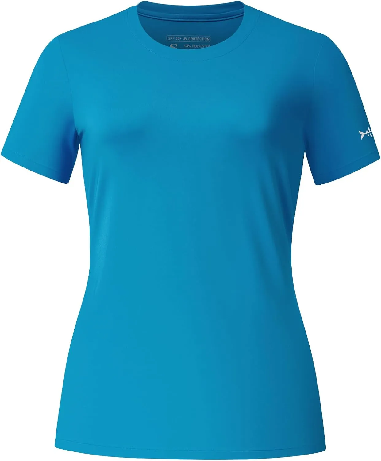 BASSDASH Womens UPF 50  Crew Neck Short Sleeve T-Shirt Cooling Performance Sun Protection Tee for Fishing Hiking Casual