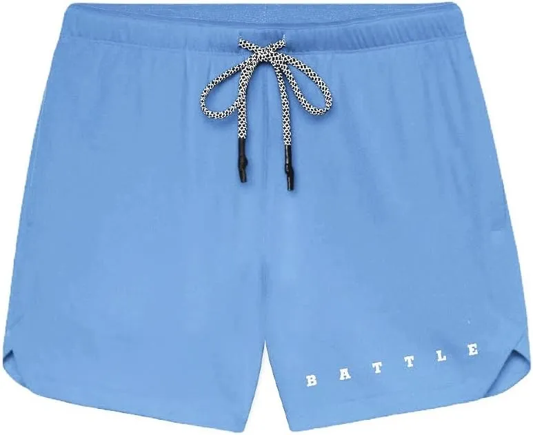Battle Sports Fly 2.0 Kids Athletic Shorts - Lightweight 6 Inseam Sweat Wicking Drawstring Shorts with Built-in Cell Pocket
