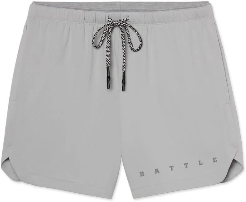 Battle Sports Fly 2.0 Kids Athletic Shorts - Lightweight 6 Inseam Sweat Wicking Drawstring Shorts with Built-in Cell Pocket