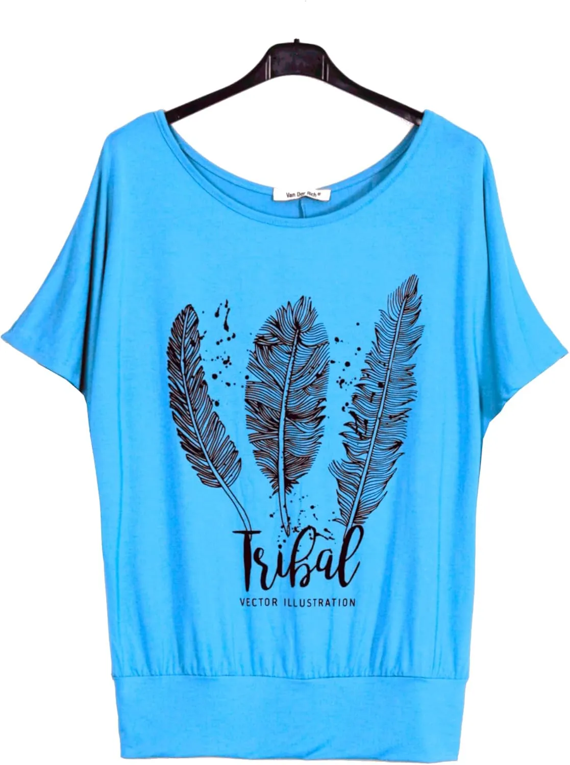 Batwing Tops for Women  Oversized Casual T-Shirt with Banded Waist