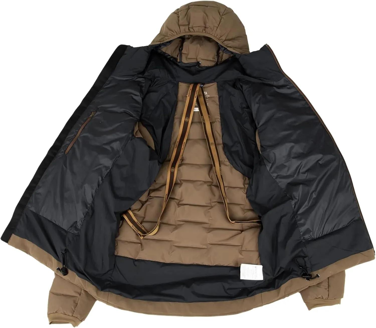 Beretta Men's Tarandus Durable Water-Repellent (DWR) Thermal Hunting Jacket - Goose Down, Integrated Hood & Removable Braces