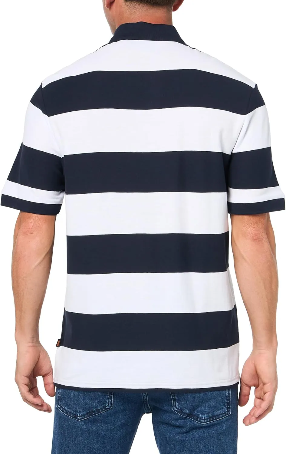 BOSS Men's Printed Cotton Short Sleeve Polo Shirt
