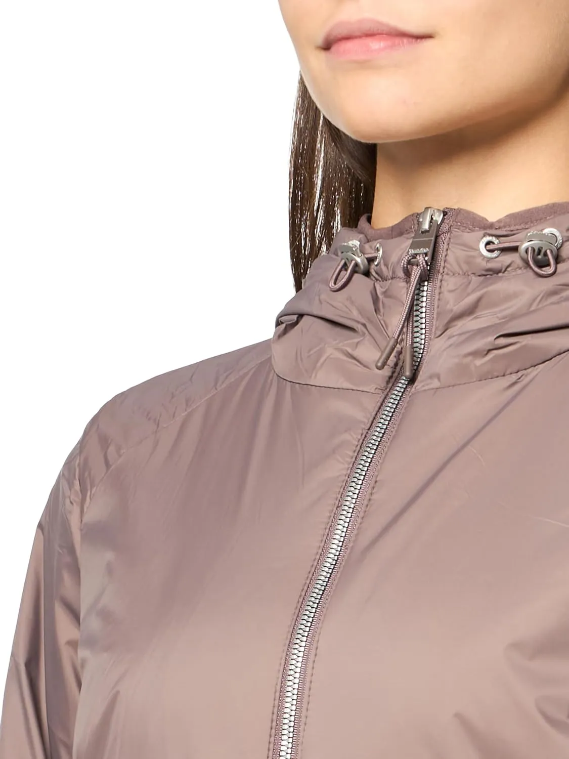Calvin Klein Women's Essential Polyfill Hooded Bungee Drawcord Jacket