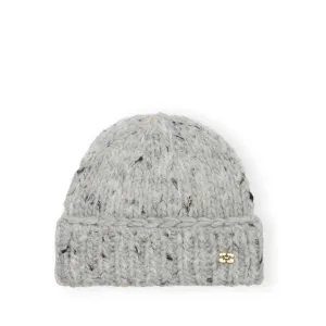 Chunky Marled Handknit Beanie (Paloma Melange)