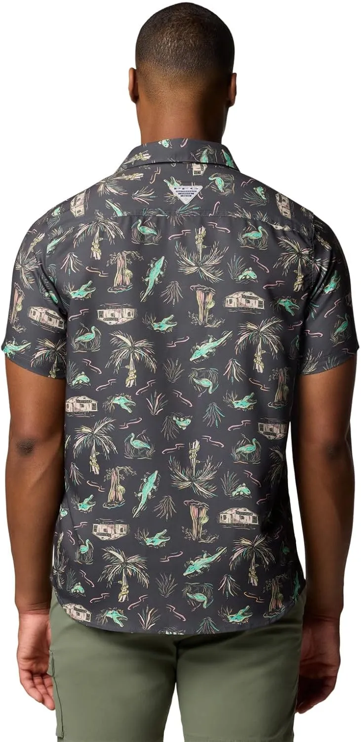 Columbia Men's PFG Uncharted Printed Short Sleeve Shirt