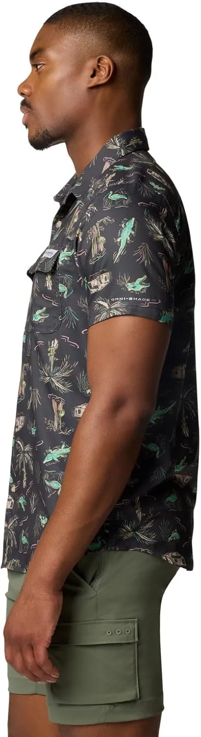 Columbia Men's PFG Uncharted Printed Short Sleeve Shirt