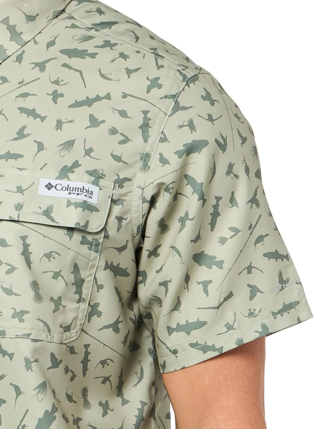 Columbia Men's PFG Uncharted Printed Short Sleeve Shirt