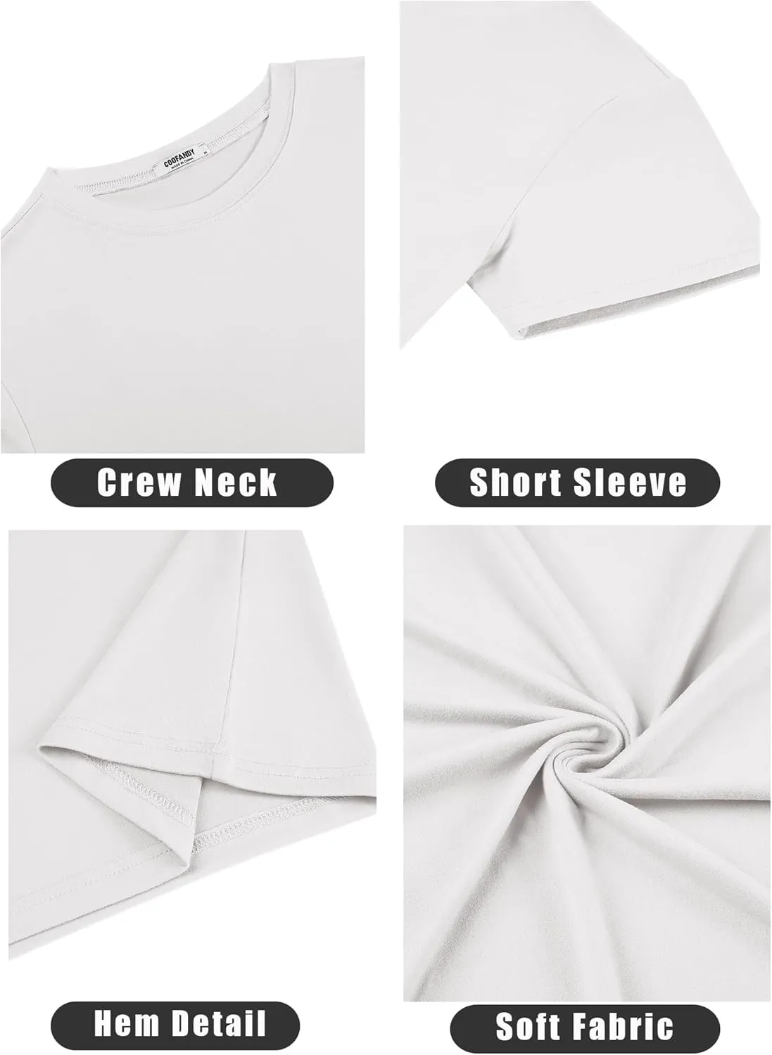COOFANDY Men's Short Sleeve T-Shirts Crew Neck Casual Summer T Shirts 1-3 Pack Basic Tee Shirt