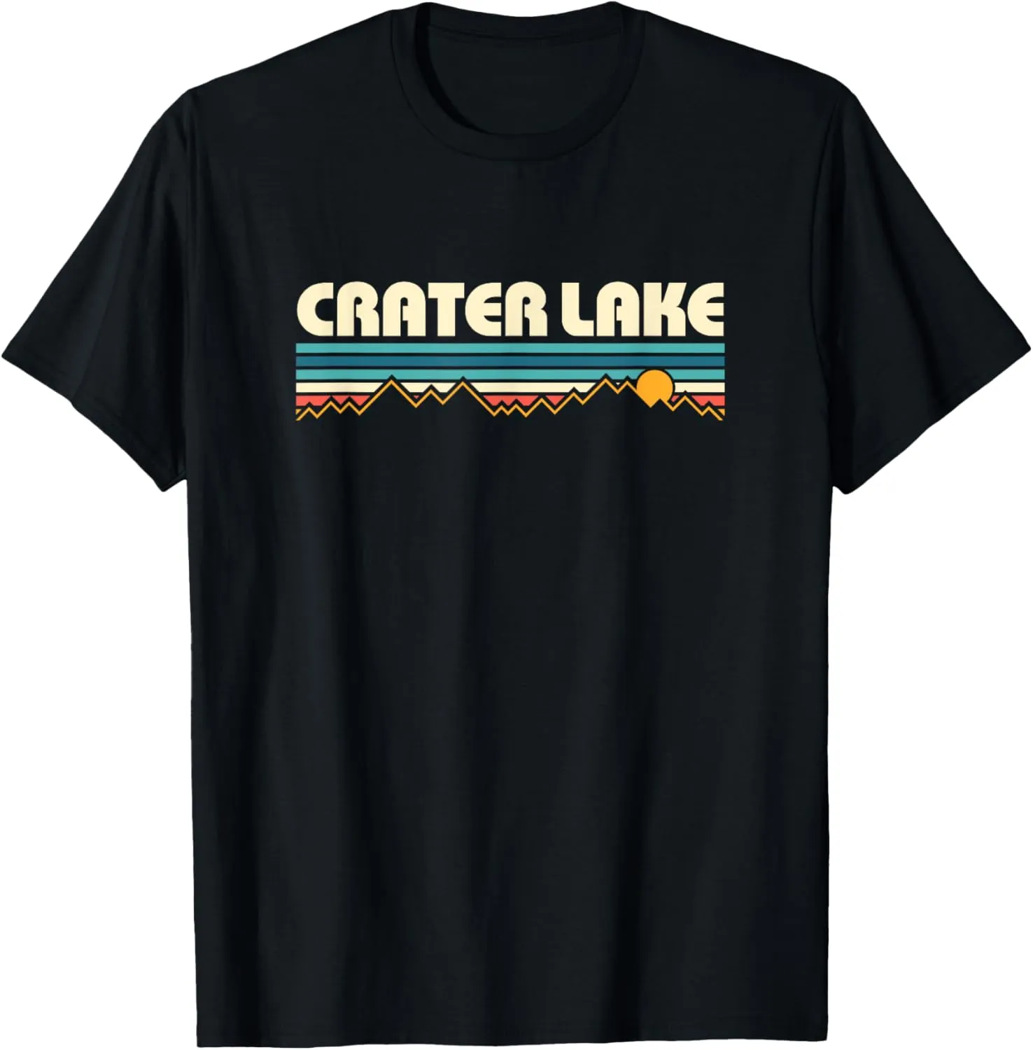 Crater Lake National Park Vintage Sunset T-Shirt