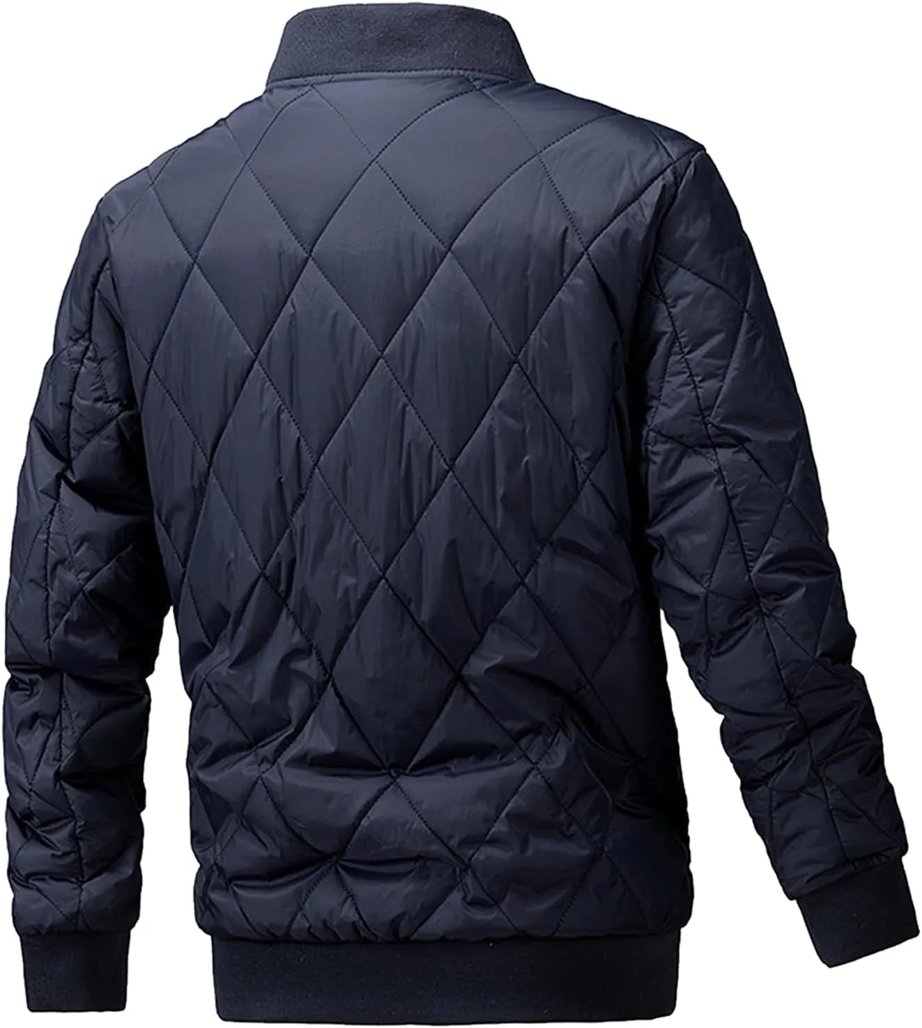 Custom Puffer Jacket Men Lightweight Down Jackets Customize Logo Text Personalized Baseball Coat