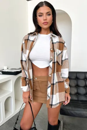 Denver Flannel Shirt - Brown Plaid