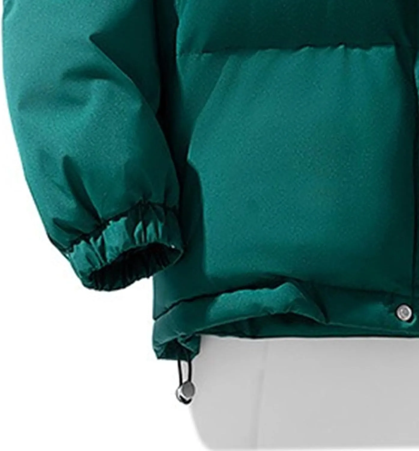 DGHM-JLMY Winter Puffer Jackets For Men Thicken Warm Stand Collar Down Puffy Jacket Solid Couple Casual All-Match Overcoat