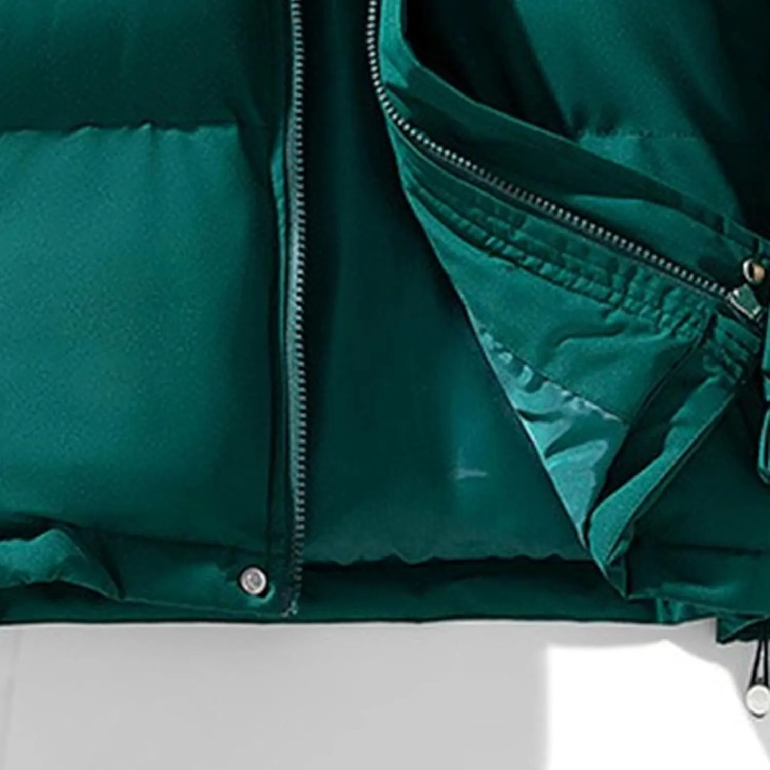 DGHM-JLMY Winter Puffer Jackets For Men Thicken Warm Stand Collar Down Puffy Jacket Solid Couple Casual All-Match Overcoat