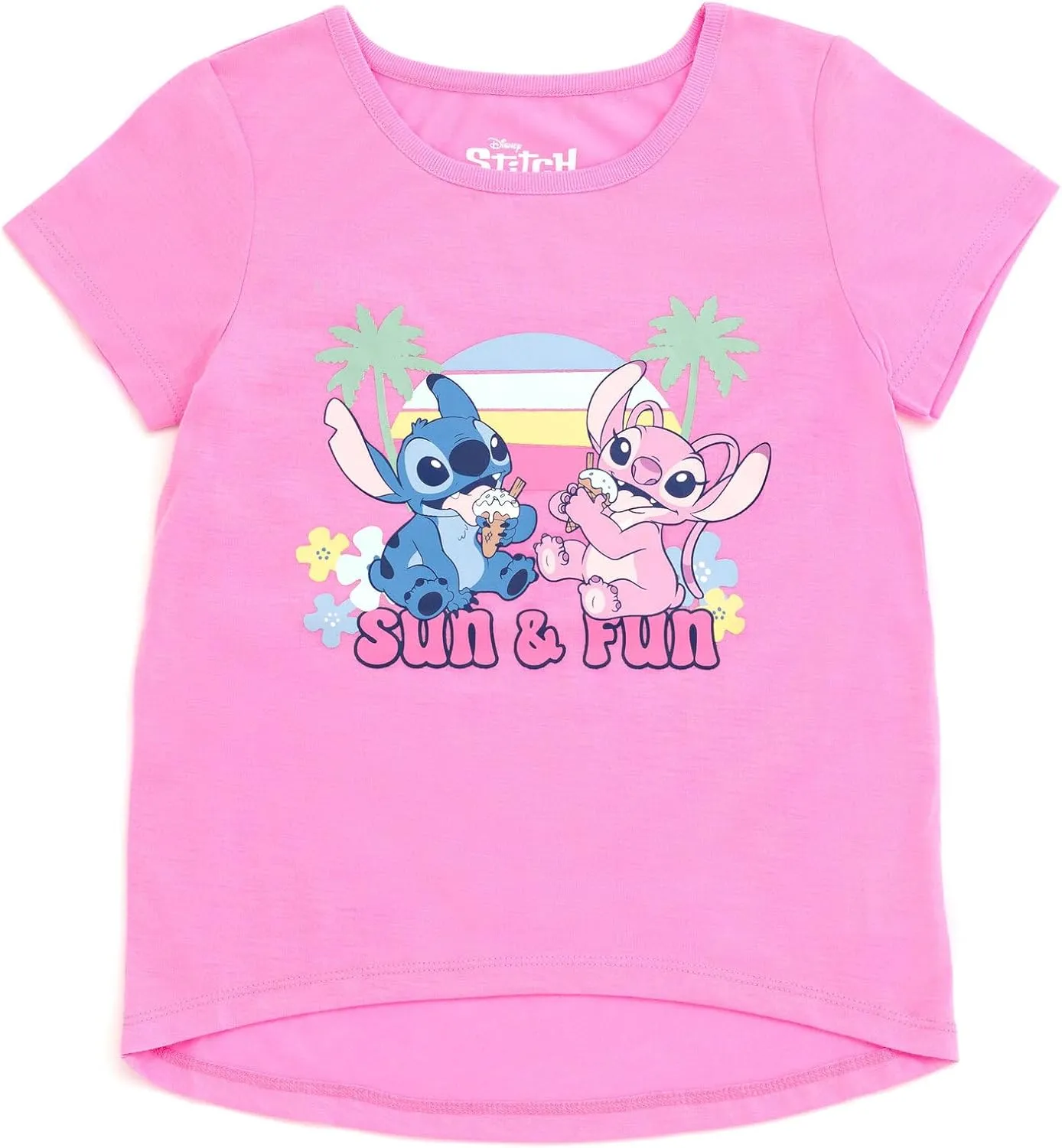 Disney T-Shirt and French Terry Shorts Outfit Set Infant to Big Kid Sizes (18 Months - 14-16)
