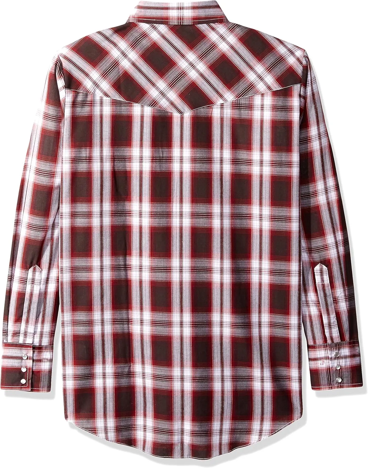 ELY CATTLEMAN Men's Long Sleeve Plaid Western Shirt