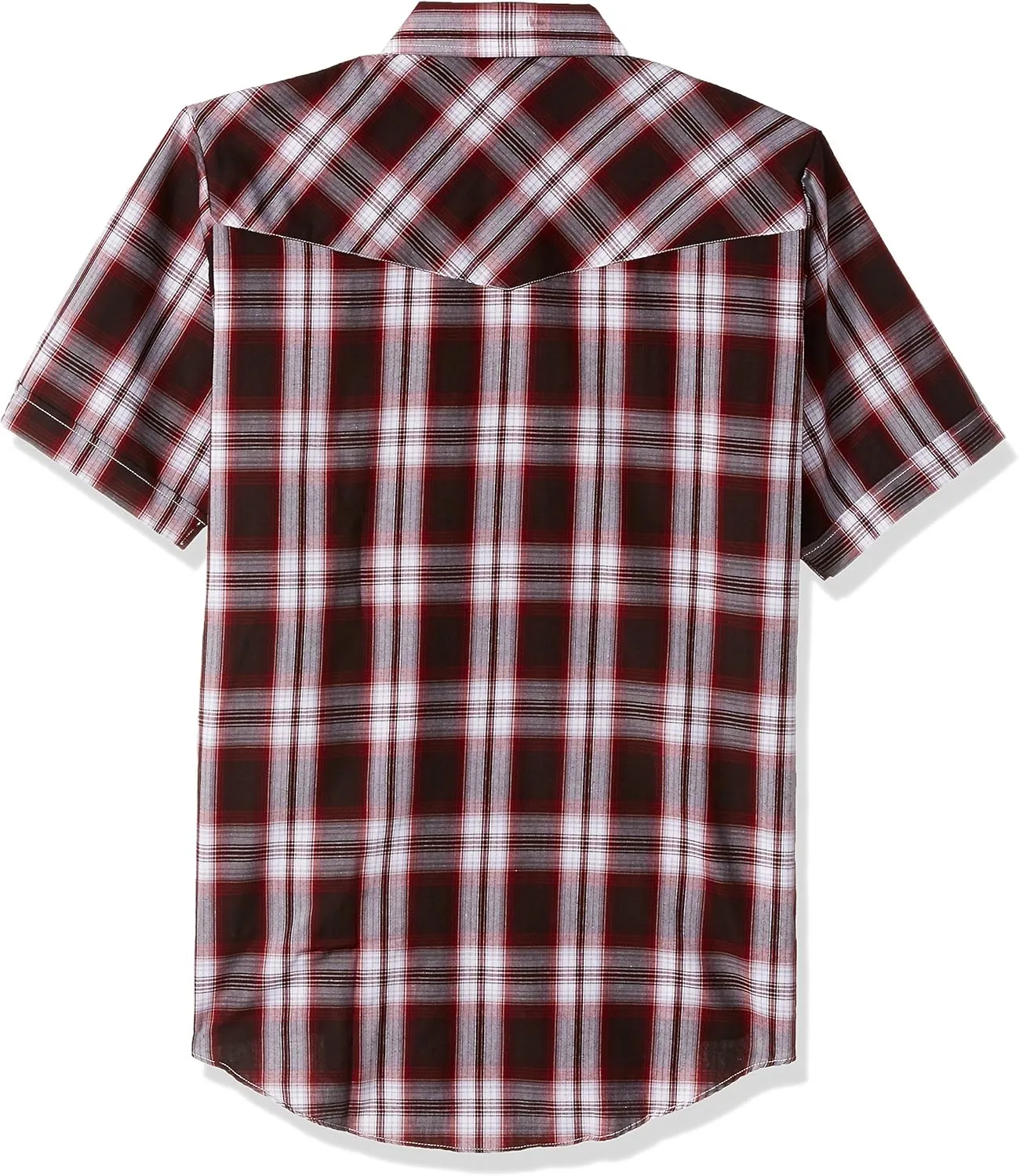 ELY CATTLEMAN Men's Short Sleeve Plaid Western Shirt