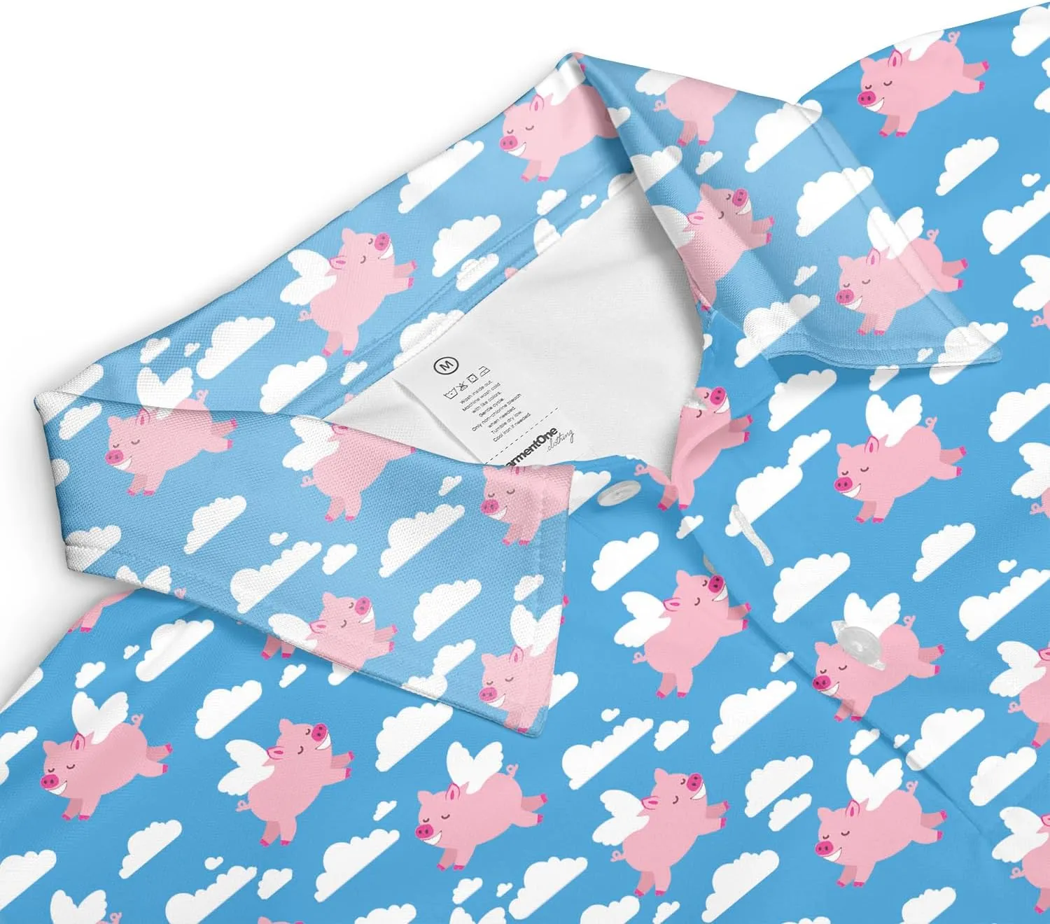 Funny Golf Shirts for Men Dry Fit, Tropical Hawaiian Golf Polo Shirt, Mens Golf Polos Golfing