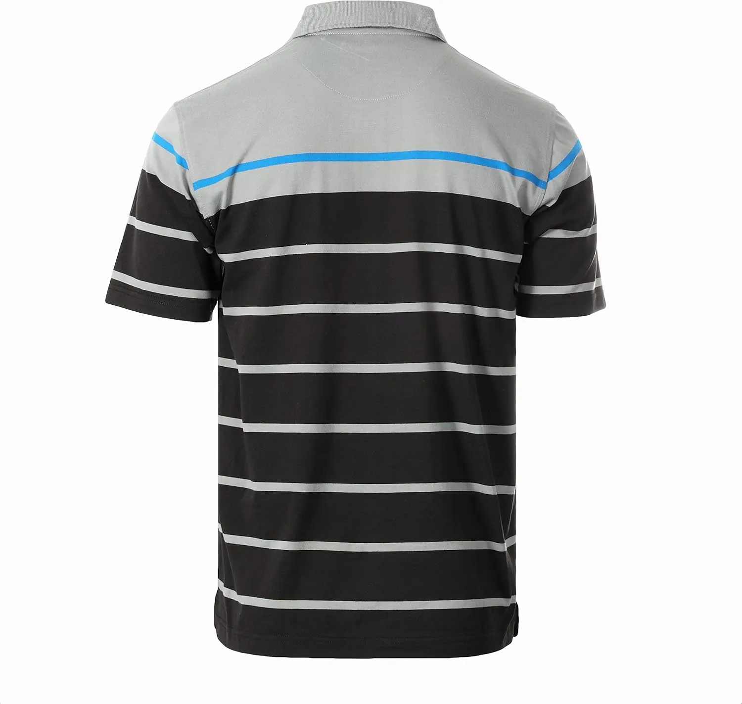 Gioberti Mens Single Stripe Polo Shirt with Pocket