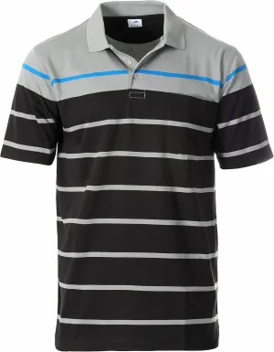 Gioberti Mens Single Stripe Polo Shirt with Pocket