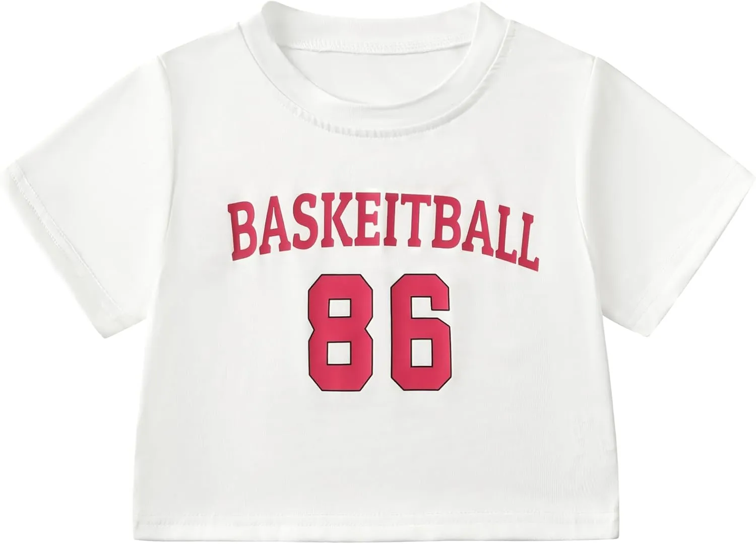 Girls 6 Piece Skirt Sets Crop Top Tee Tennis Pleated Skirts Clothing Set 4-12 Years
