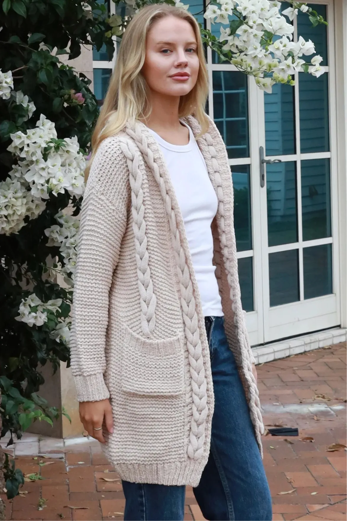 HARMONY KNIT CARDIGAN BEIGE