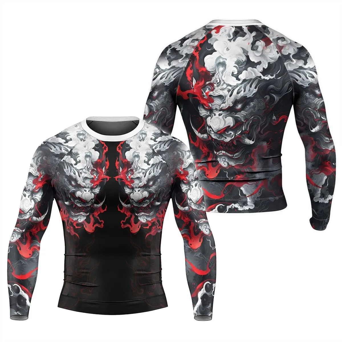Hellstorm Demon Men's Long Sleeve Rash Guard