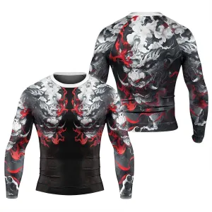 Hellstorm Demon Men's Long Sleeve Rash Guard