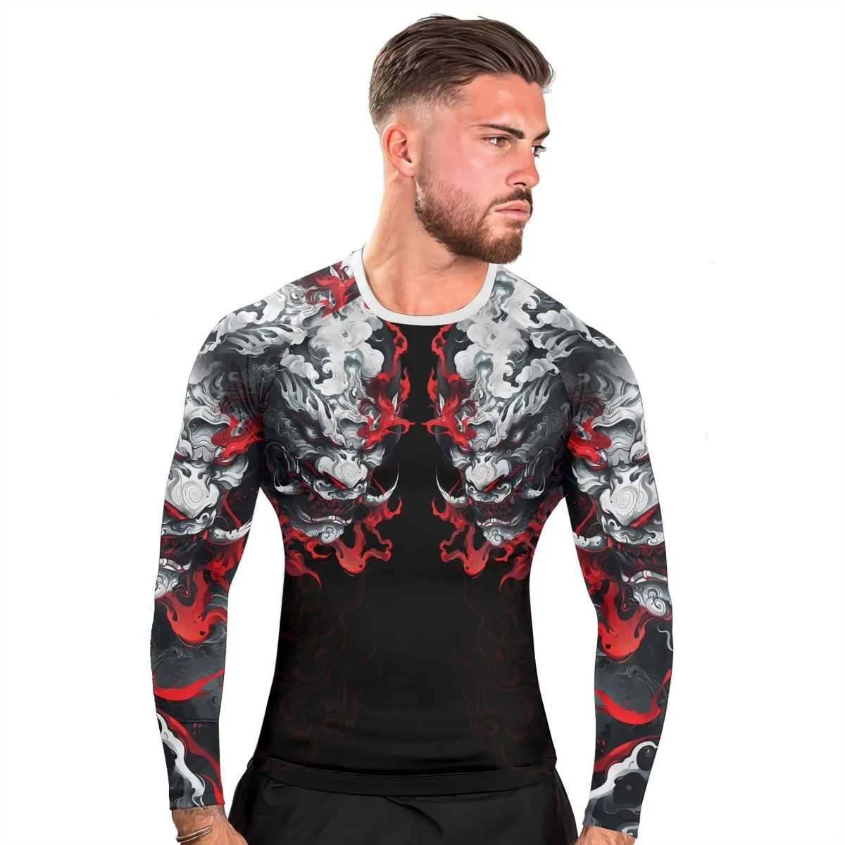 Hellstorm Demon Men's Long Sleeve Rash Guard