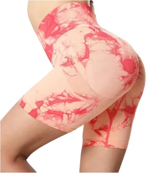 High Waisted Workout Biker Shorts for Women Seamless Butt Lifting Tight Leggings Tummy Control Gym Yoga Pants