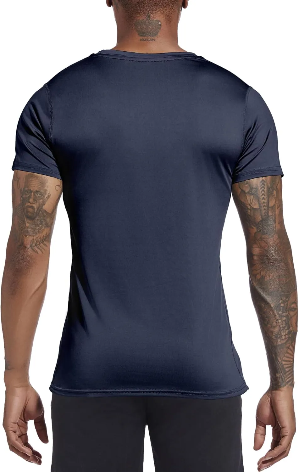 Holure Men's Compression/Loose Fit Tee Short Sleeve Sports Baselayer T-Shirts Cool Dry Tops (Pack of 1 or 3)