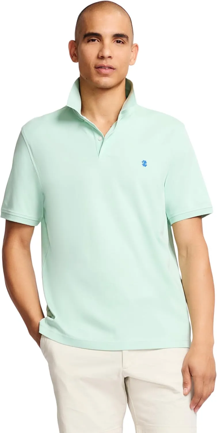 IZOD Men's Short Sleeve Interlock Polo Shirt