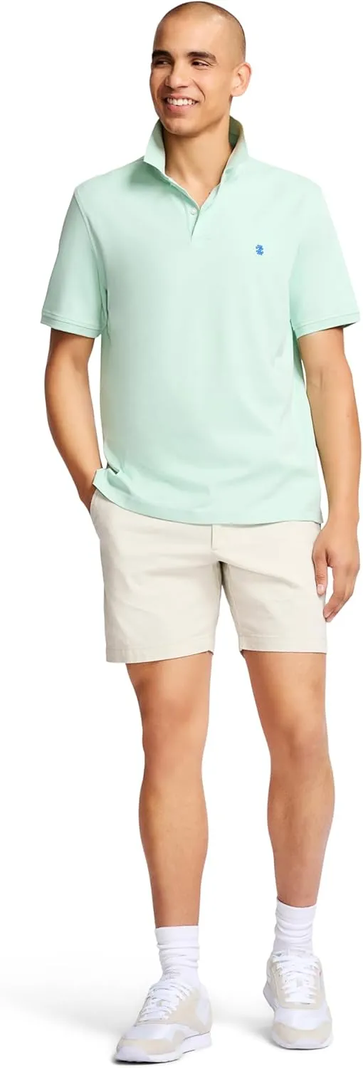 IZOD Men's Short Sleeve Interlock Polo Shirt