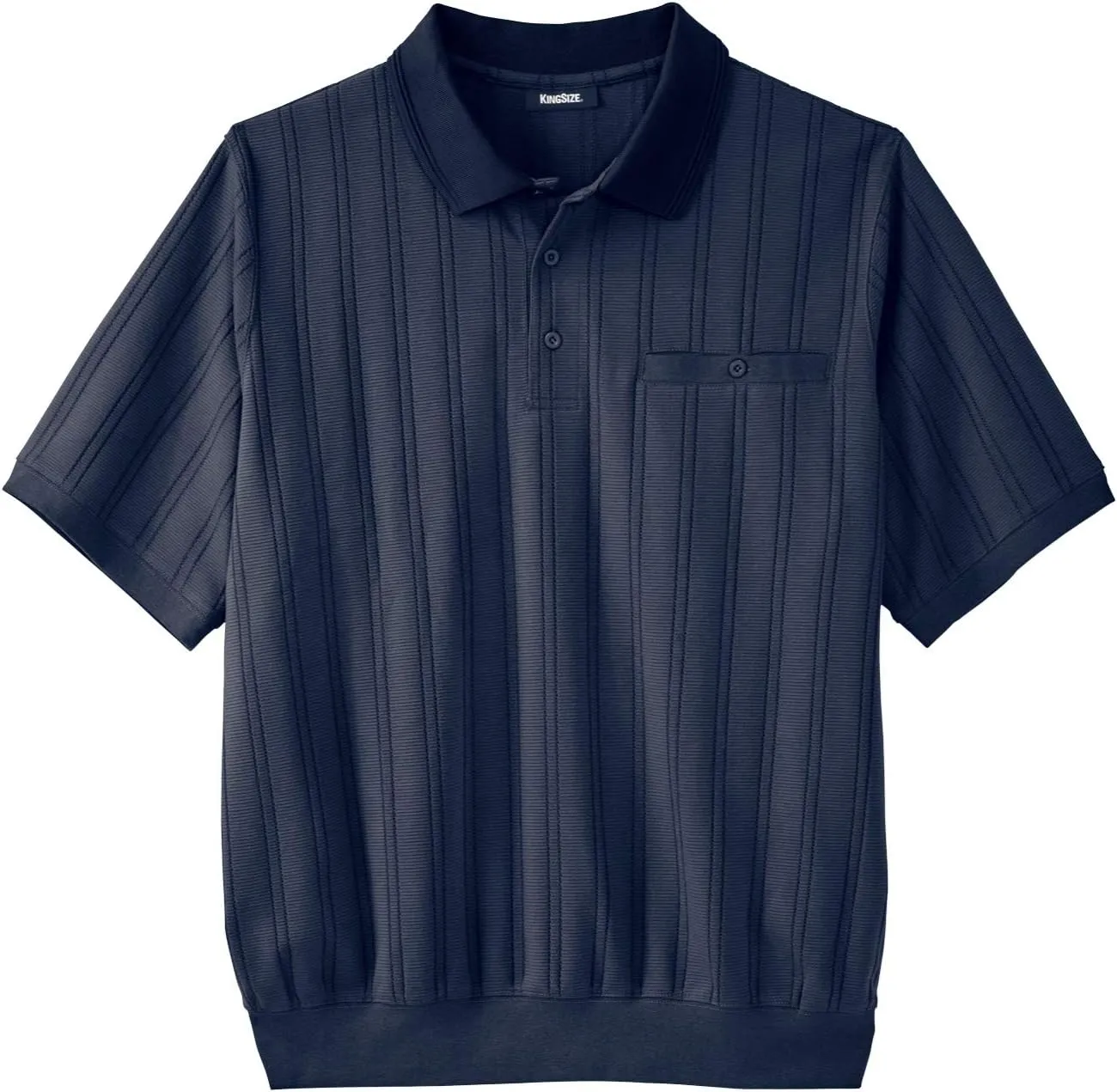 KingSize Men's Big & Tall Banded Bottom Polo Shirt