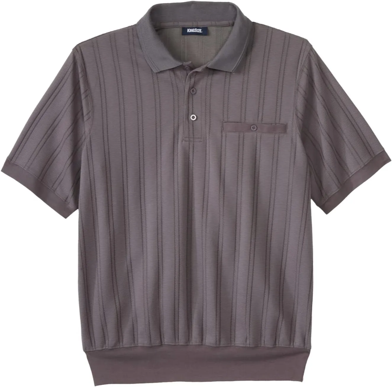 KingSize Men's Big & Tall Banded Bottom Polo Shirt