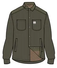 Kodiak 2.0 Sherpa Lined Cord Overshirt - Khaki