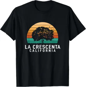 La Crescenta Vintage Sunset California Souvenir T-Shirt