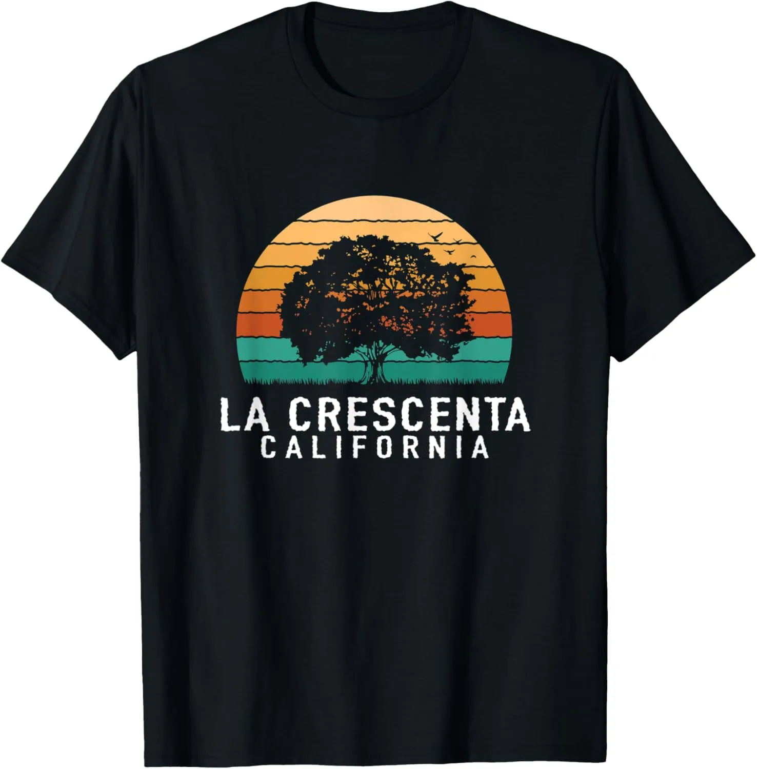 La Crescenta Vintage Sunset California Souvenir T-Shirt
