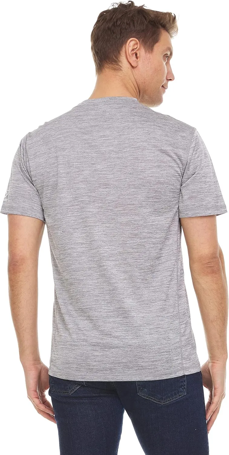 LAGUNA Men's Rash Guard Shirts UPF 50  UV Sun Protection Short Sleeve Swim Shirt Lightweight Quick Dry Fishing Running Tee