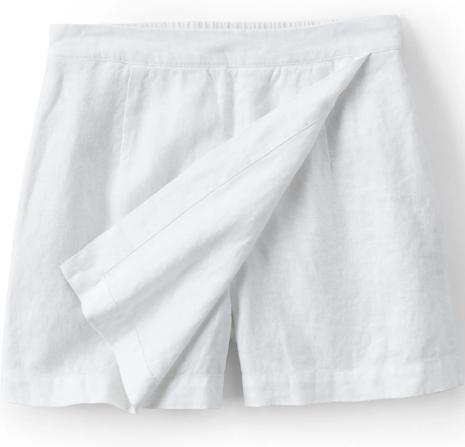 Lands' End Women's Linen Above The Knee Skorts