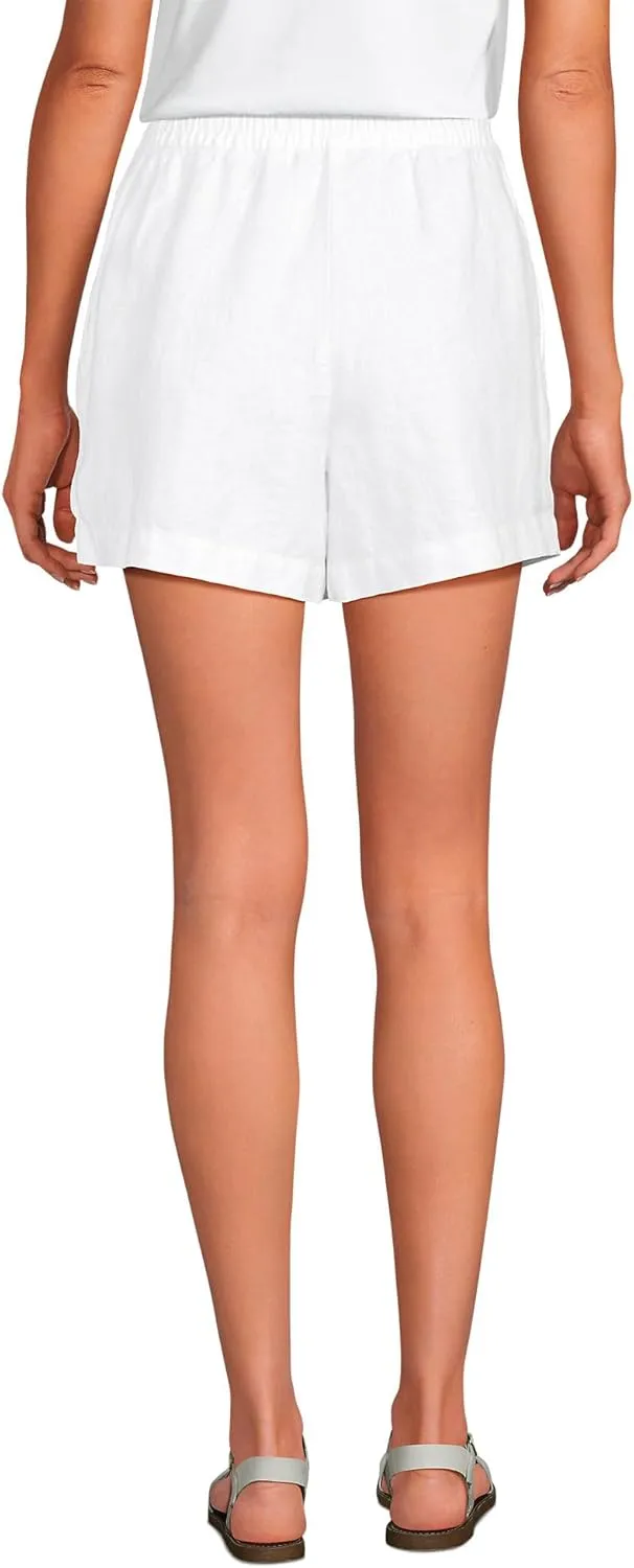 Lands' End Women's Linen Above The Knee Skorts